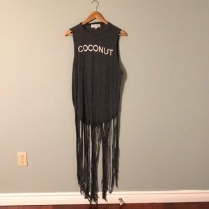 Wildfire size Small COCONUT fringed tank